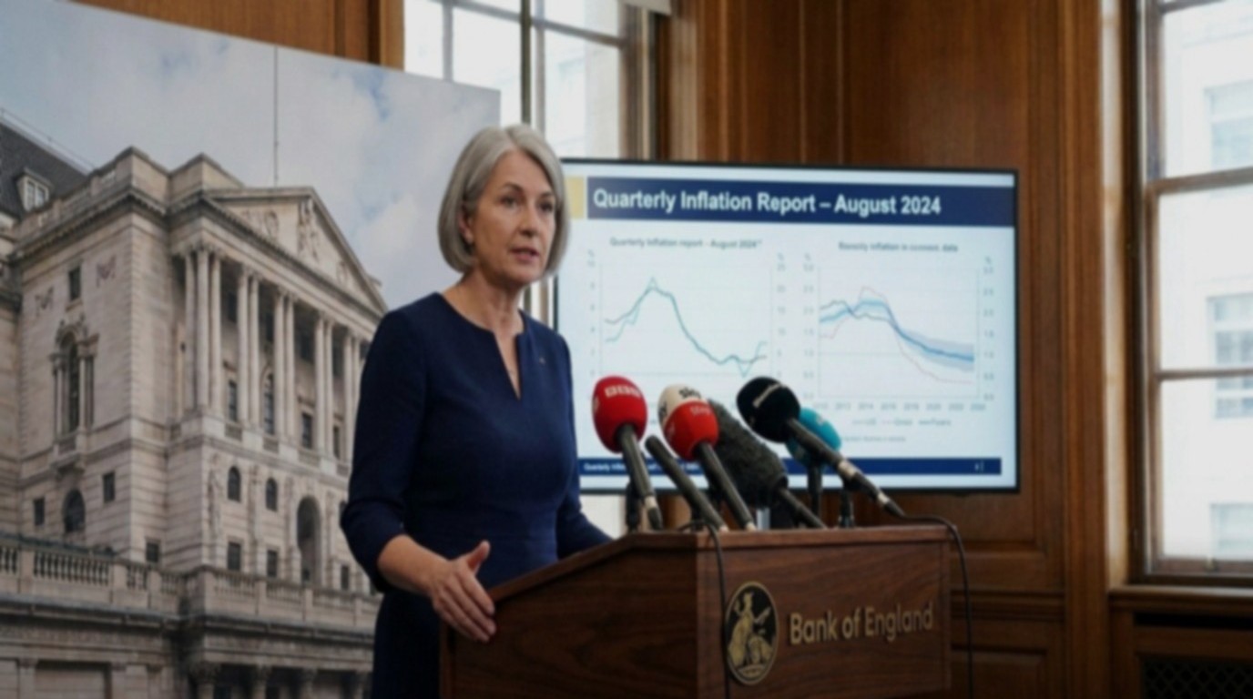 BoE deputy governor presenting inflation report